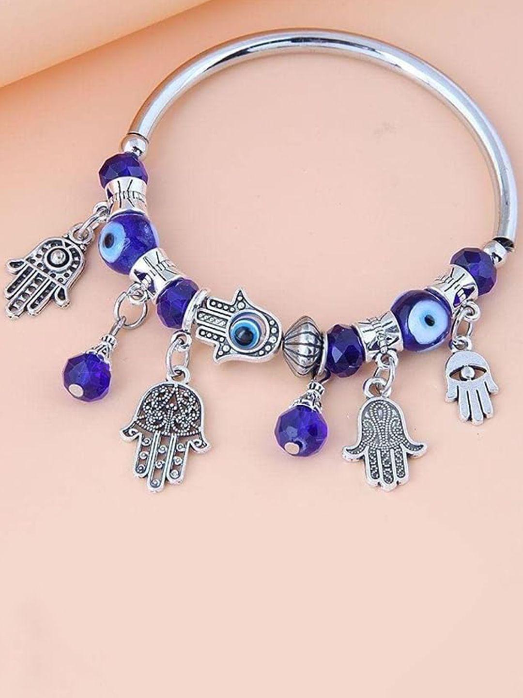 krystalz women silver-plated charm bracelet