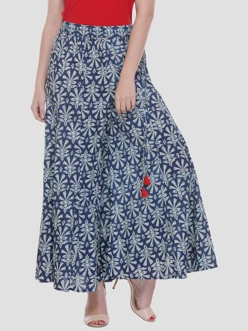 ksut navy printed palazzos