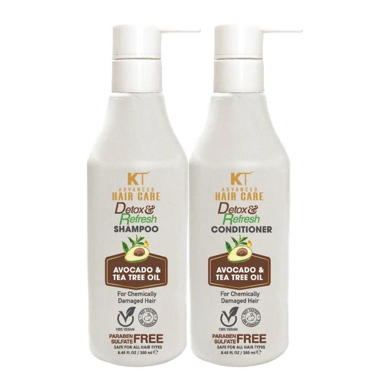 kt professional detox & refresh shampoo & conditioner(2 set)