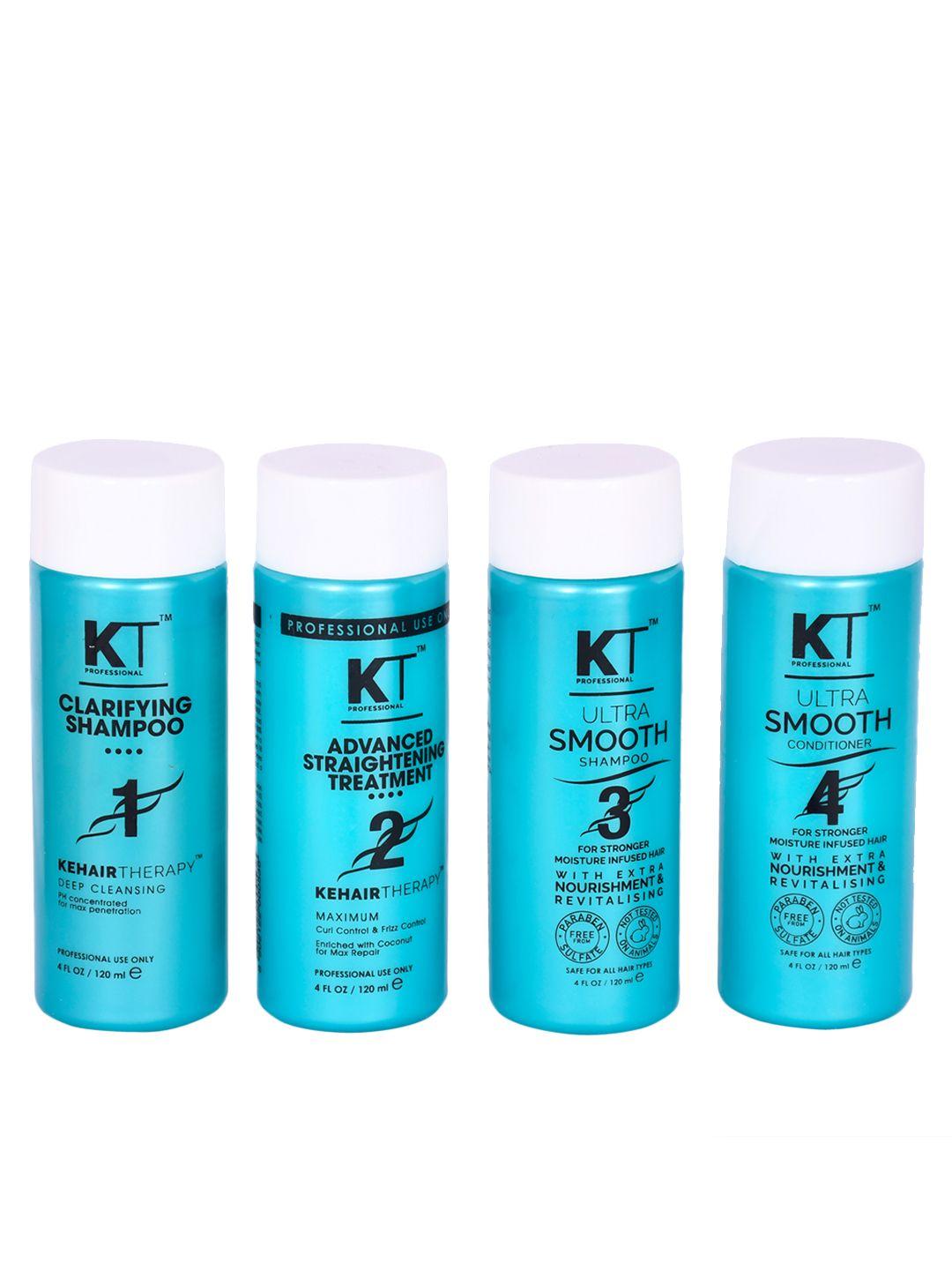 kt professional home keratin advanced straightening starter kit (480ml)