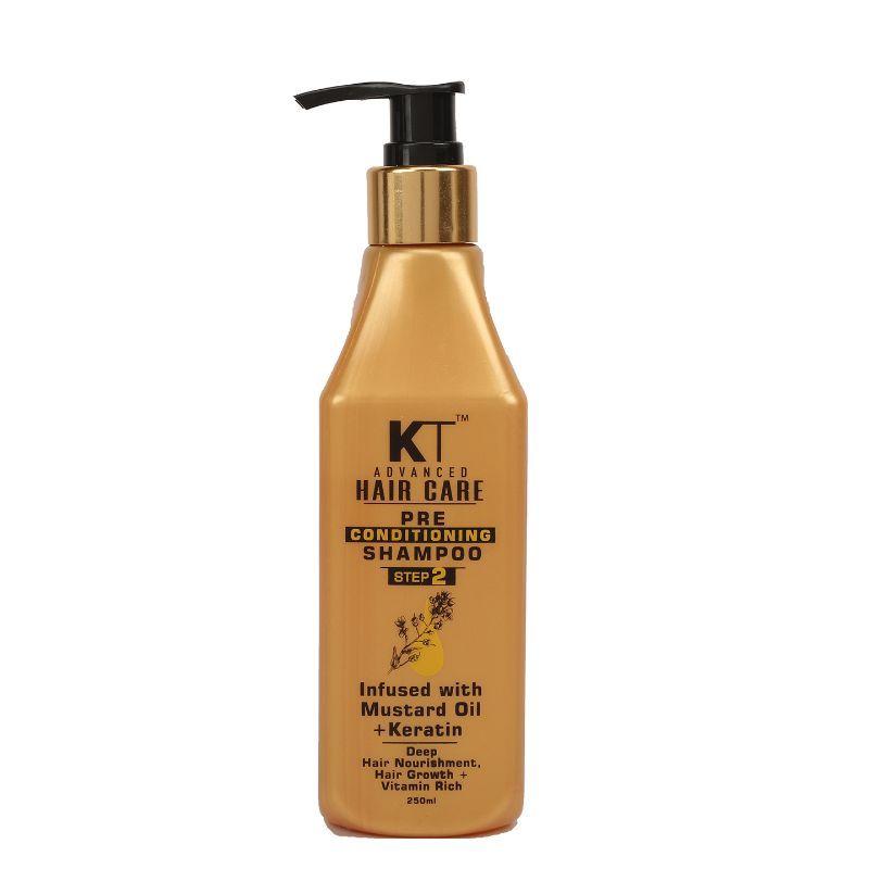 kt professional pre conditioning mustard infused keratin shampoo