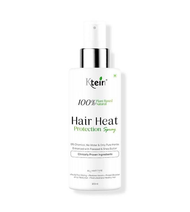ktein natural 100% plant based hair heat protection spray - 100 ml