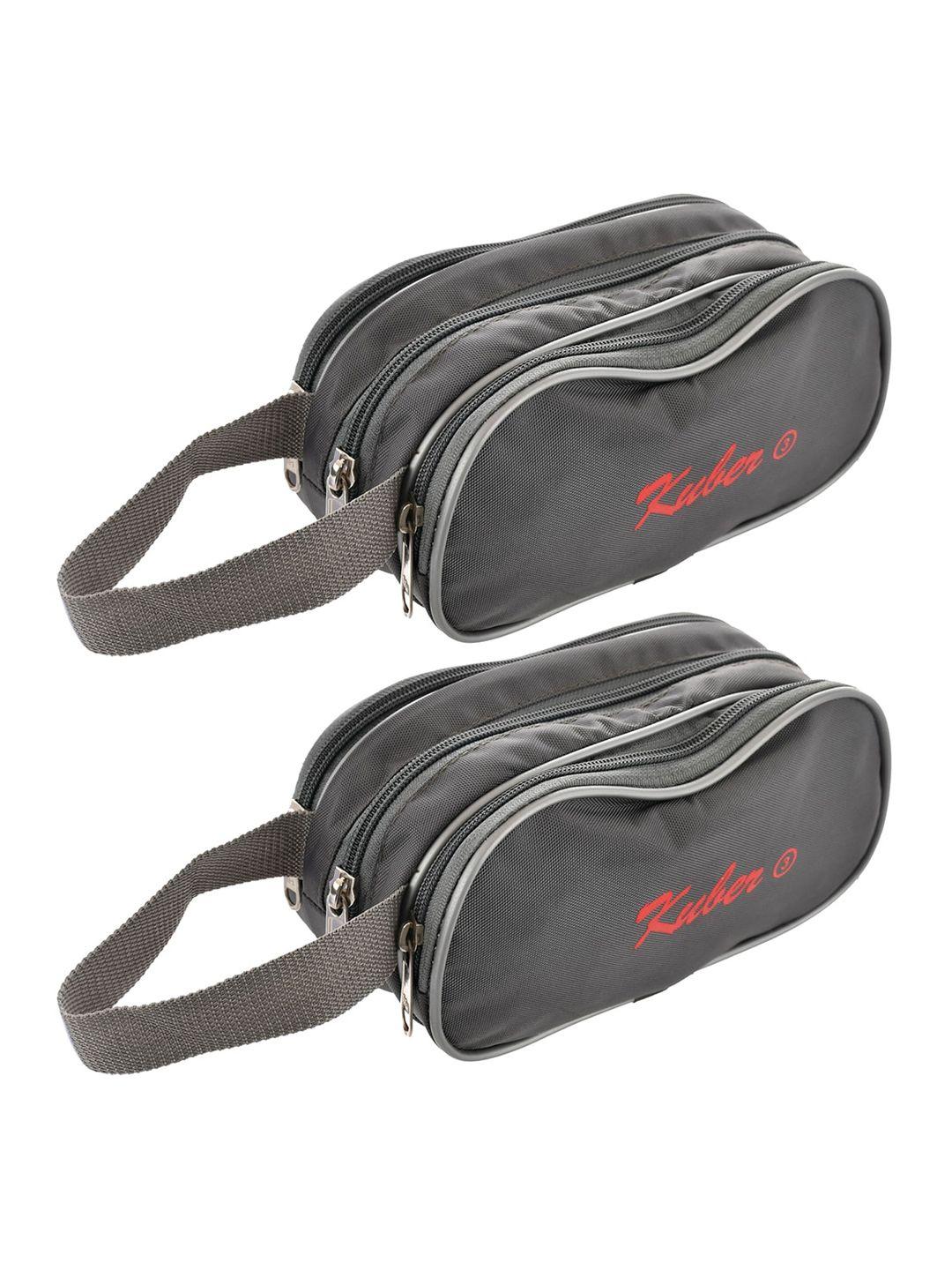 kuber industries grey pack of 2 travel toiletry bag