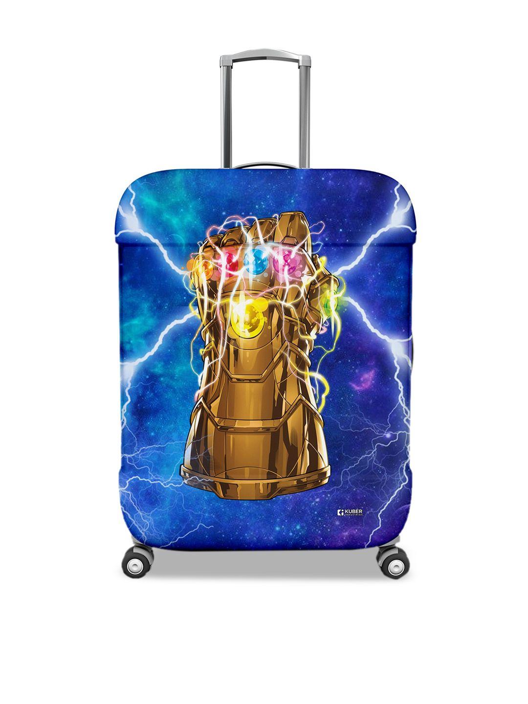 kuber industries marvel the infinity gauntlet luggage cover suitcase protector-medium