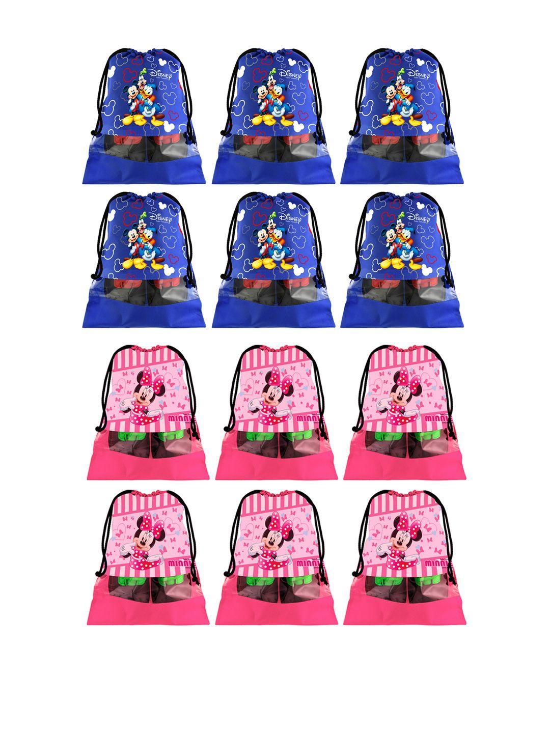 kuber industries set of 12 disney printed dust-proof shoe organisers