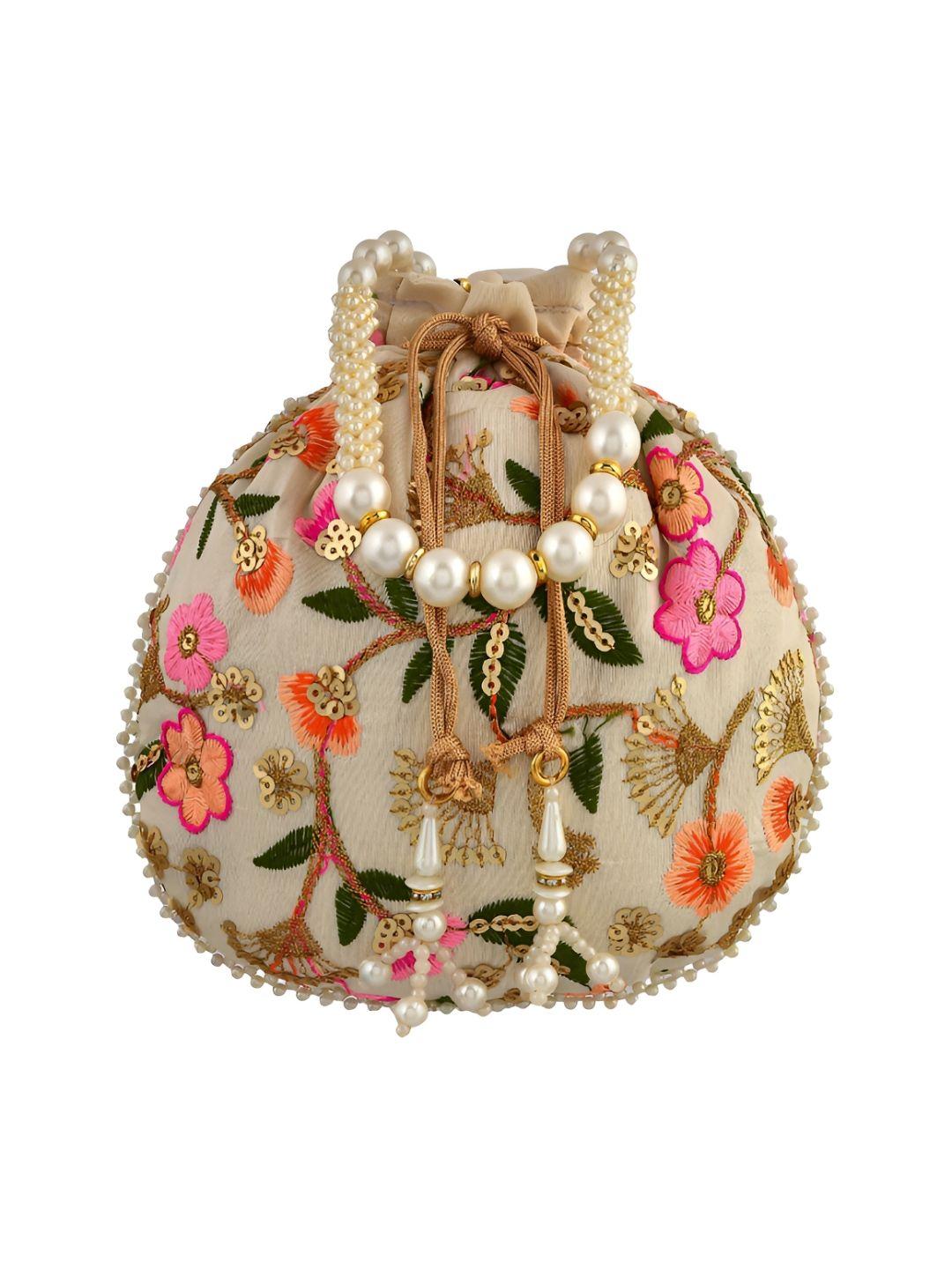 kuber industries set of 2  embellished potli clutch