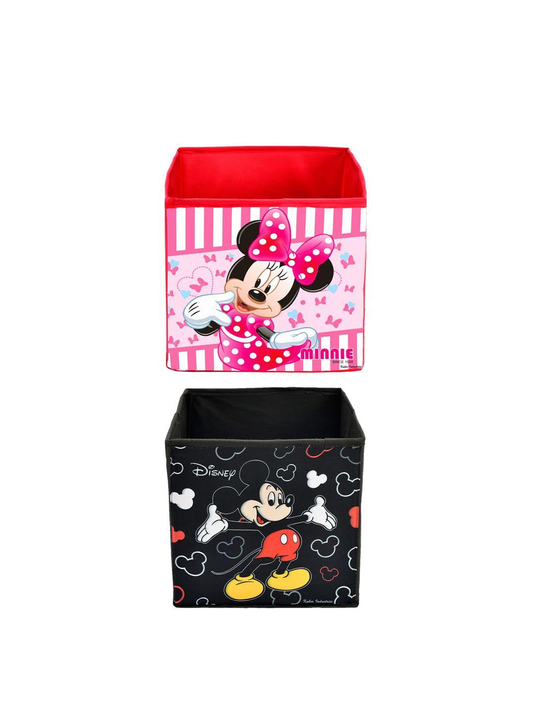 kuber industries set of 2 disney printed foldable storage organisers