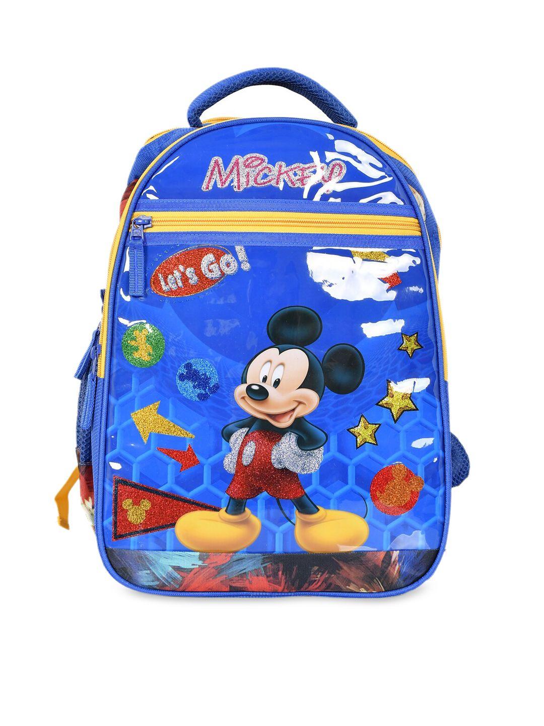 kuber industries unisex kids blue mickey mouse printed backpack