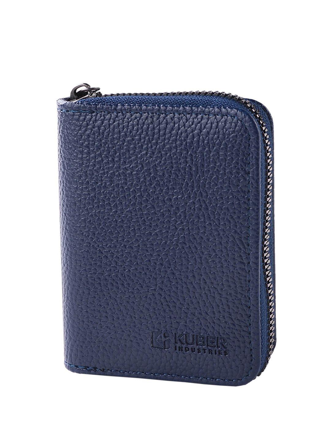 kuber industries unisex textured leather card holder wallet