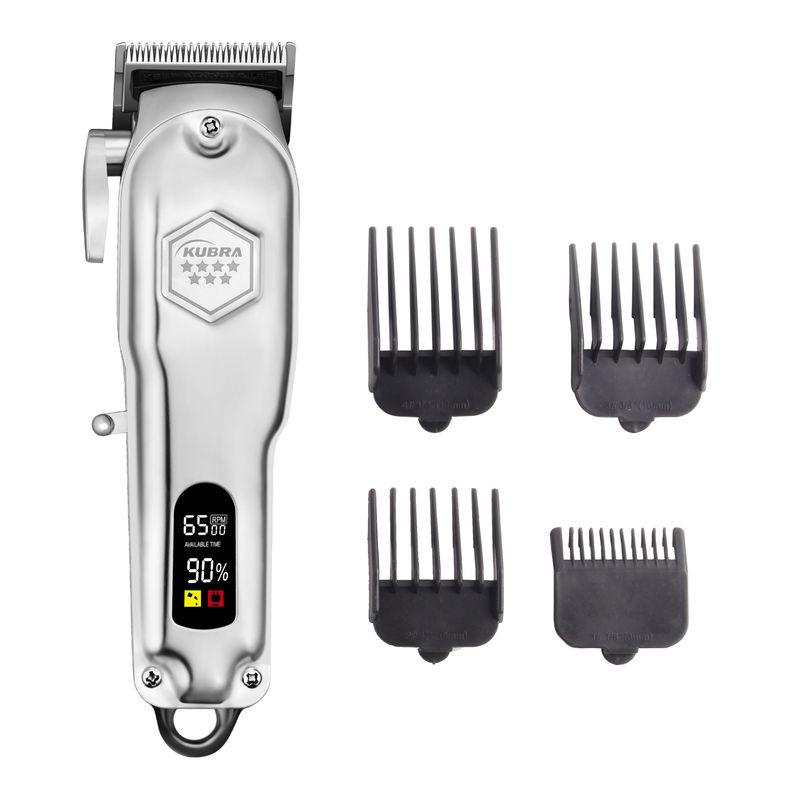 kubra kb-409 professional hair clipper runtime: 300 min trimmer for men & women (silver)