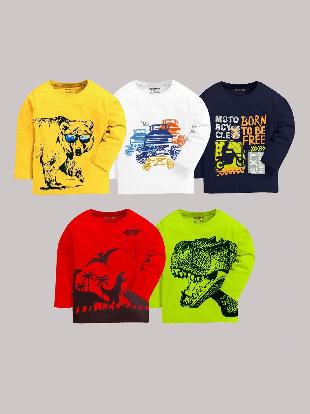 kuchipoo-boys-multicoloured-5-printed-applique-t-shirt