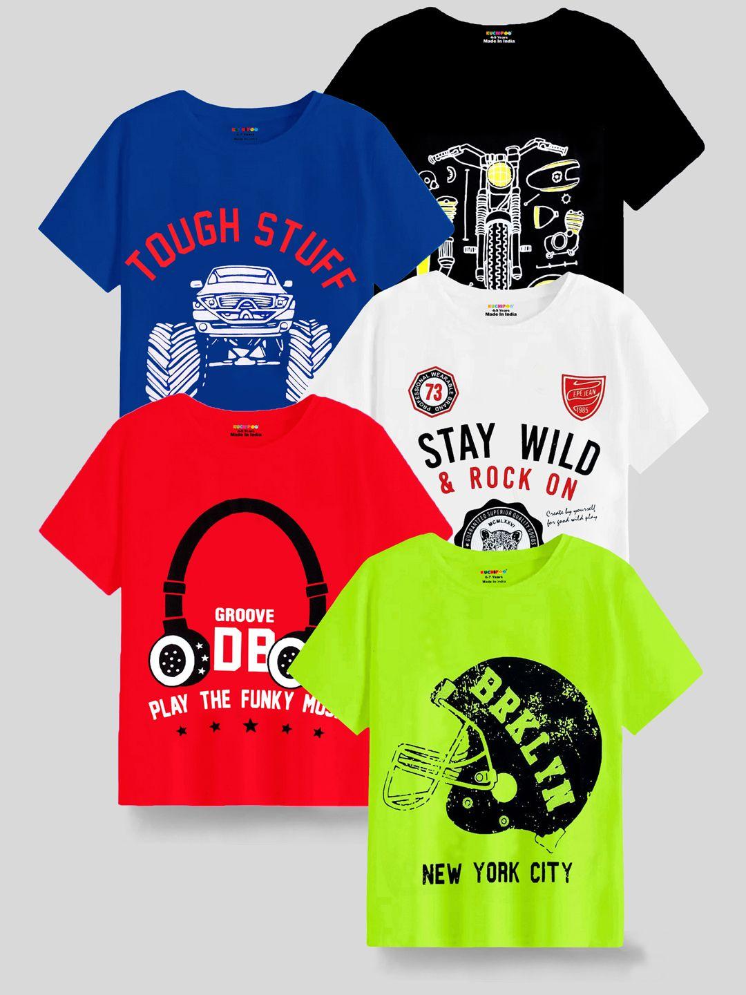kuchipoo-boys-multicoloured-5-printed-applique-t-shirt
