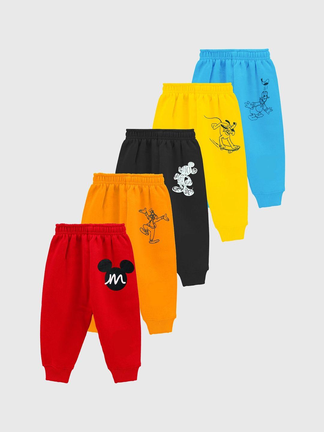 kuchipoo kids pack of 5 regular fit joggers