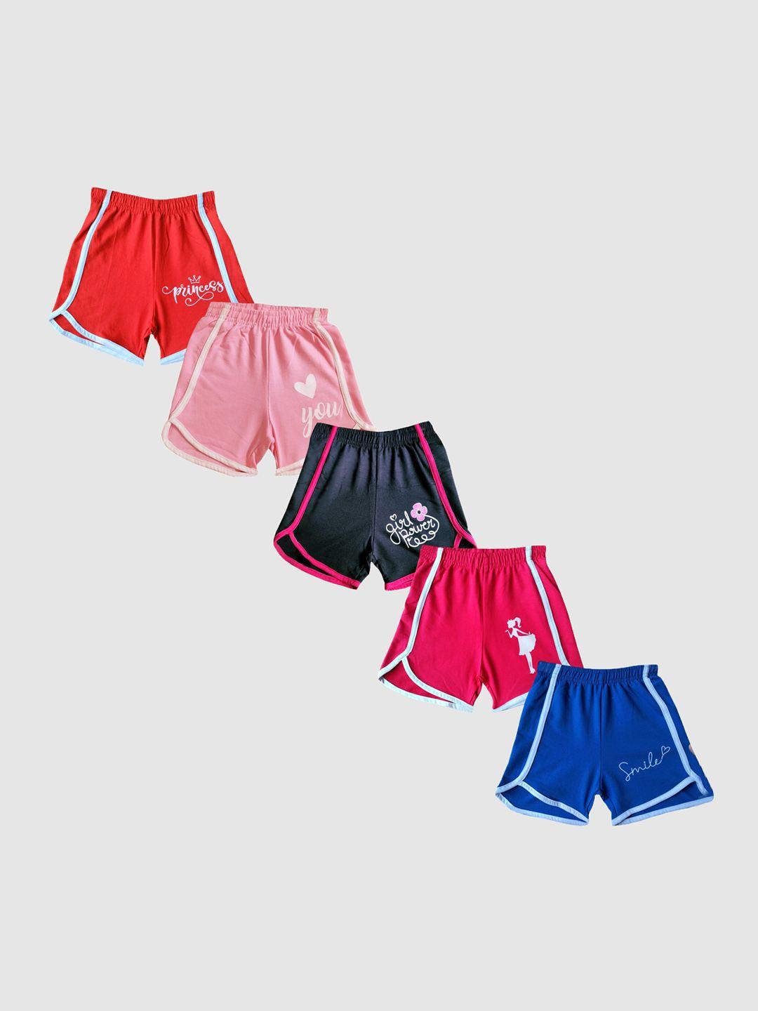kuchipoo  kids pack of 6 sports shorts