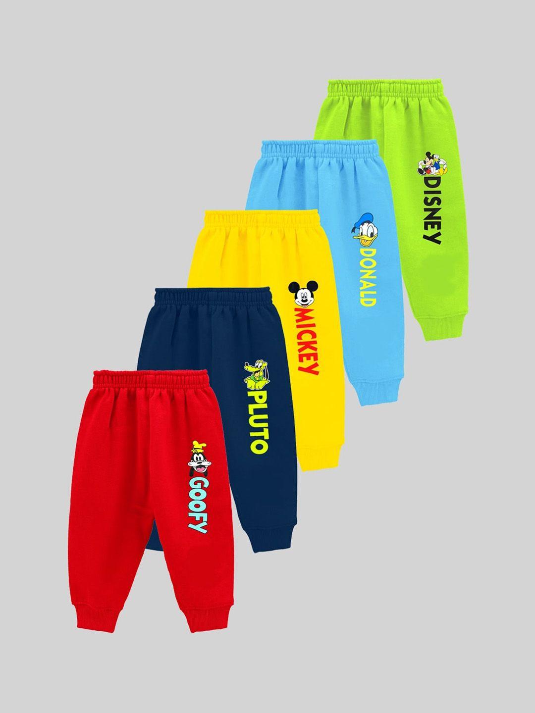 kuchipoo infants pack of 5 printed cotton joggers