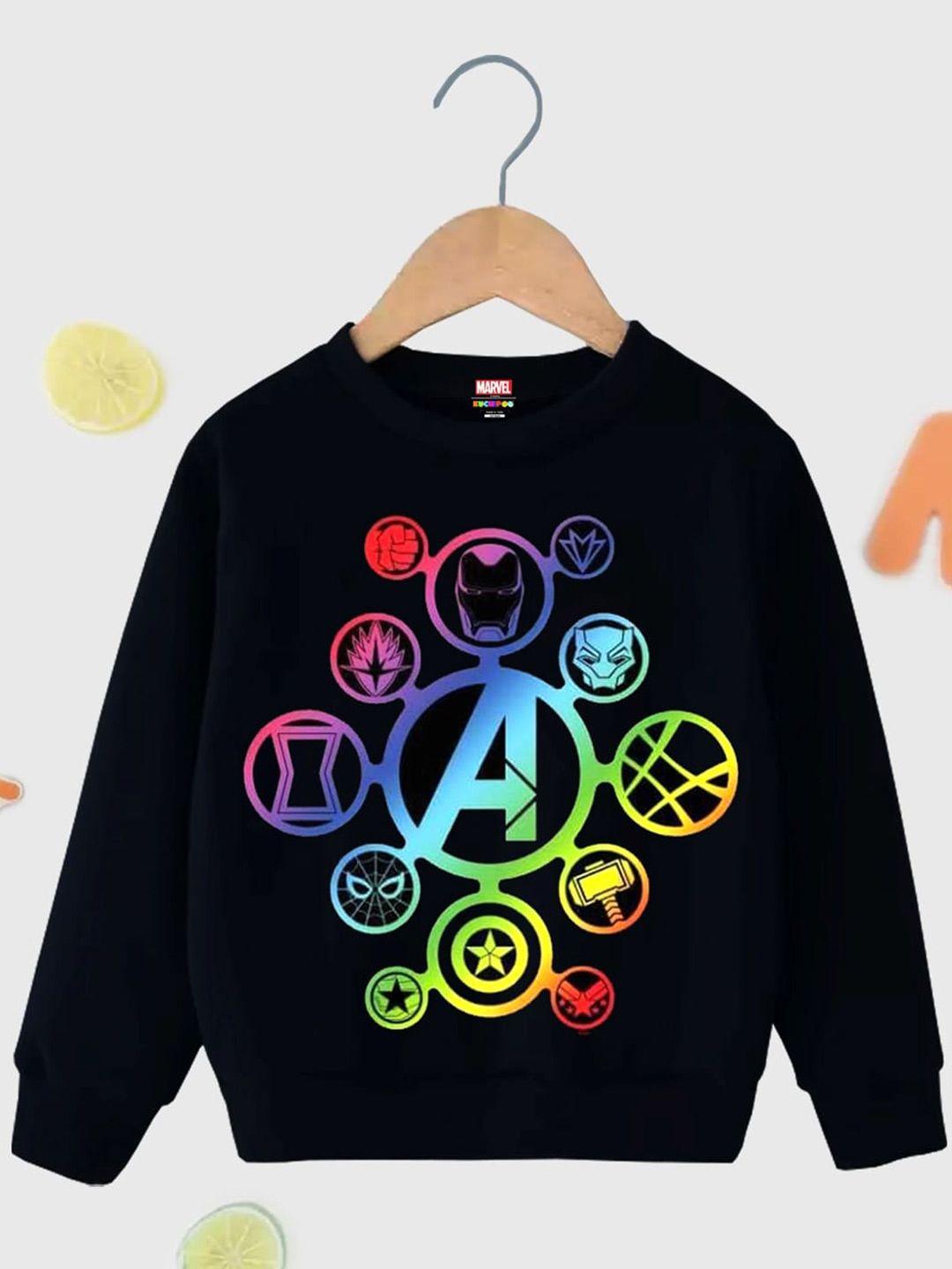 kuchipoo kids avengers printed fleece pullover sweatshirt