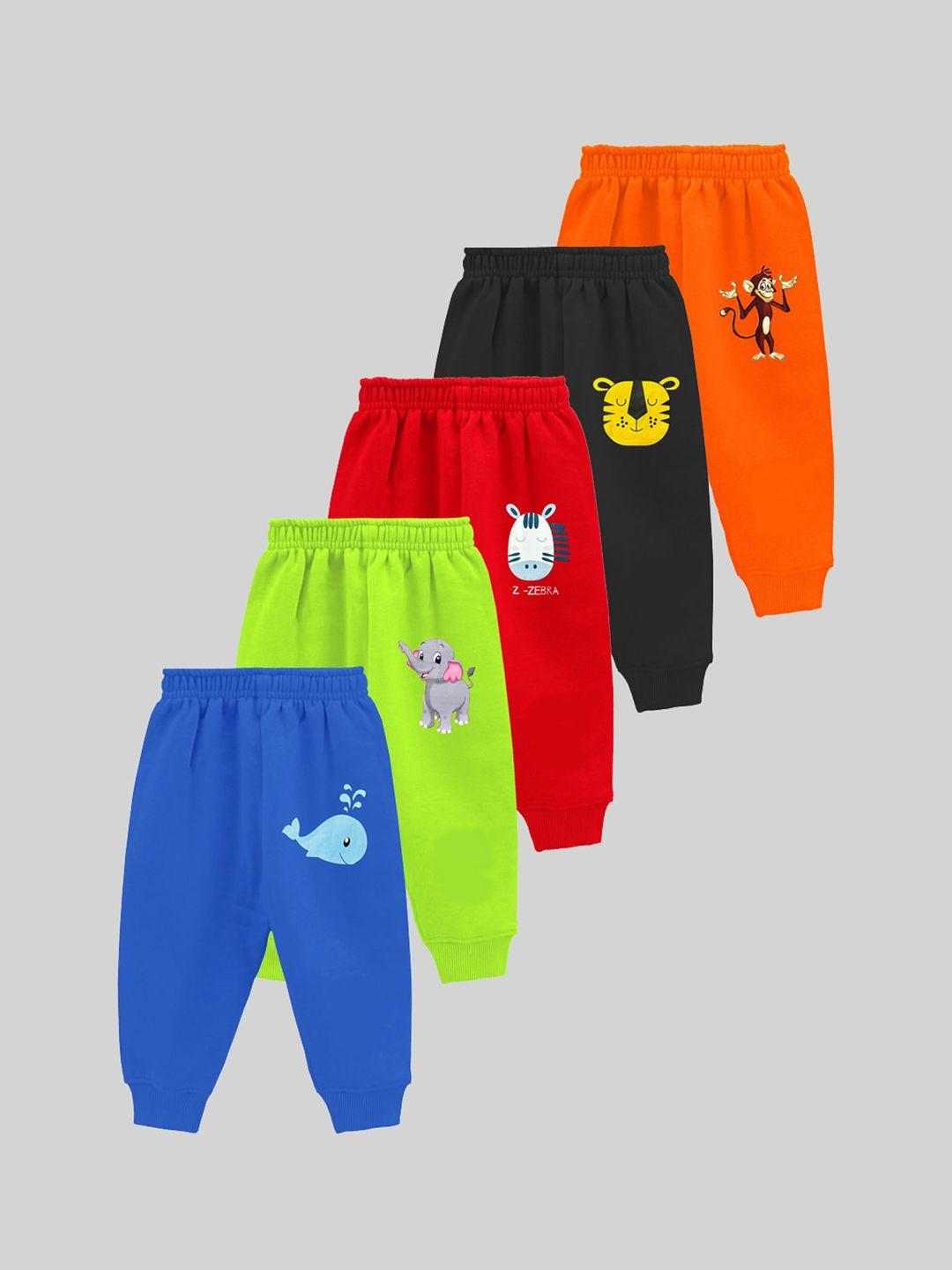 kuchipoo kids pack of 5 regular fit joggers