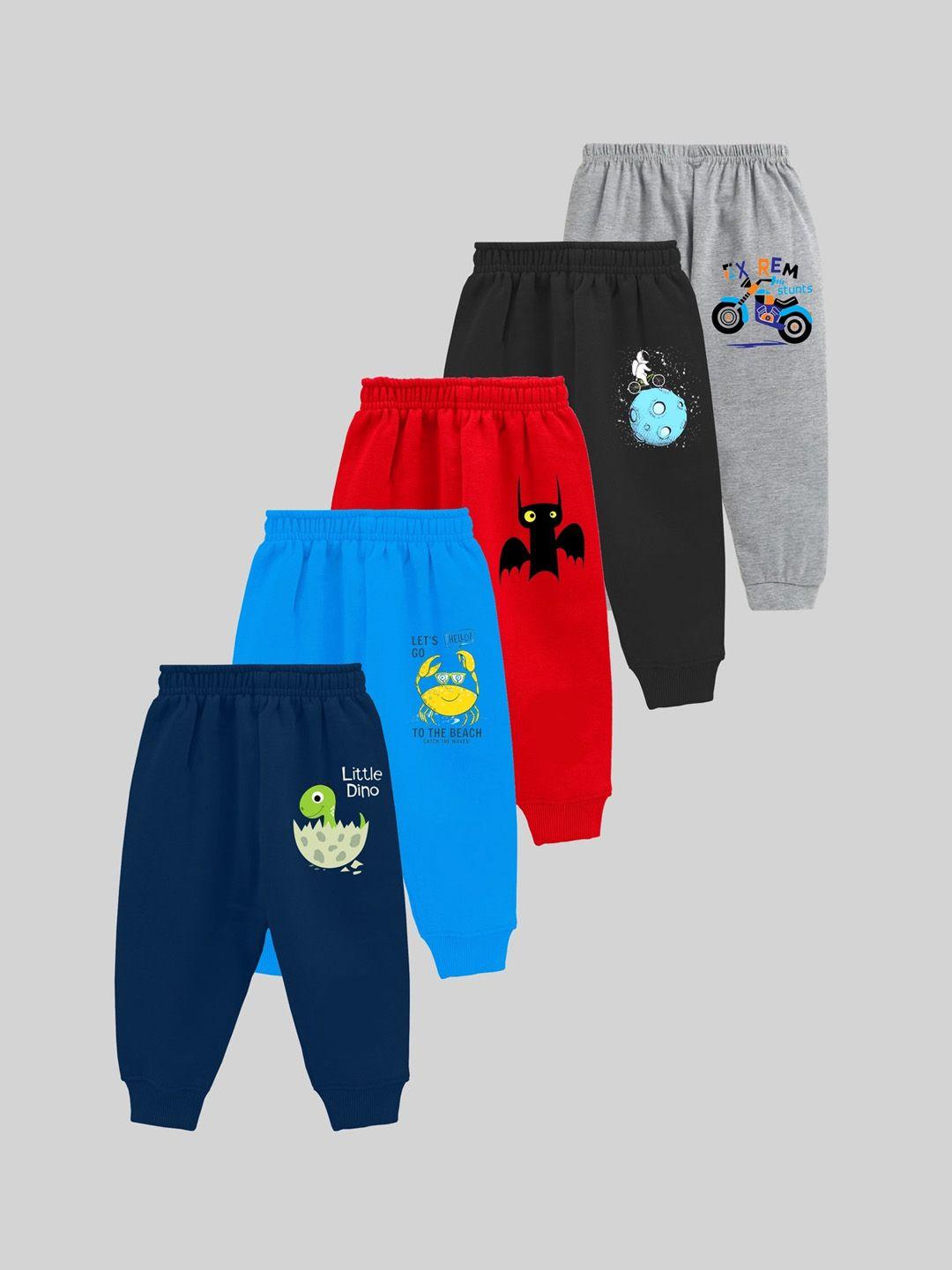 kuchipoo pack of 5 printed joggers