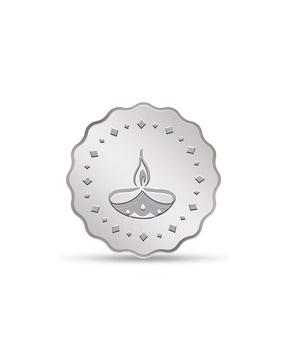 kundan 10 g (999.9) silver coin - diya