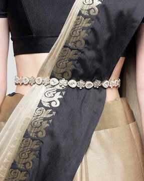 kundan-studded floral kamarband