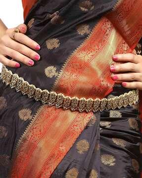kundan-studded kamarband with beads