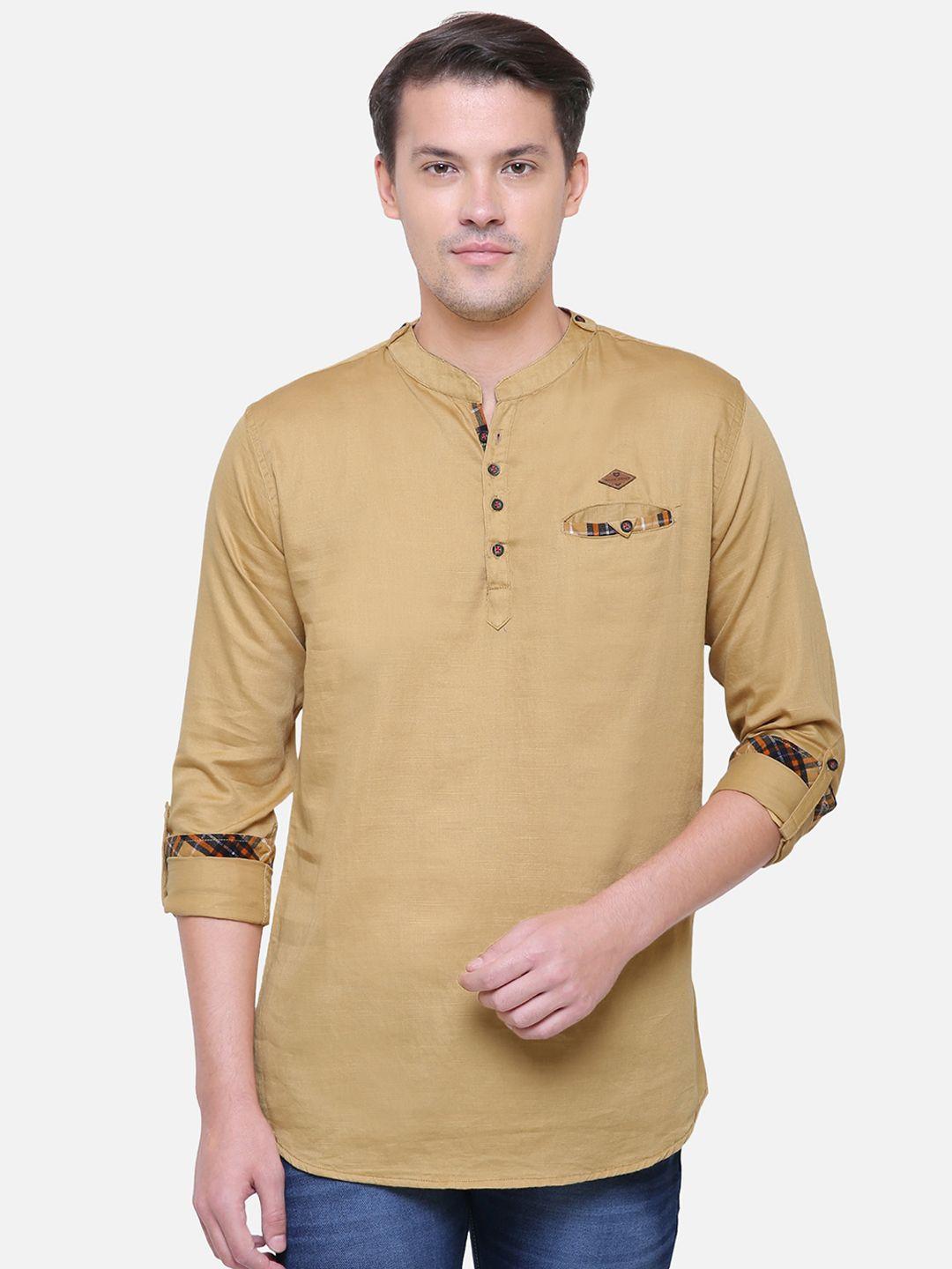 kuons avenue men mandarin collar cotton kurta