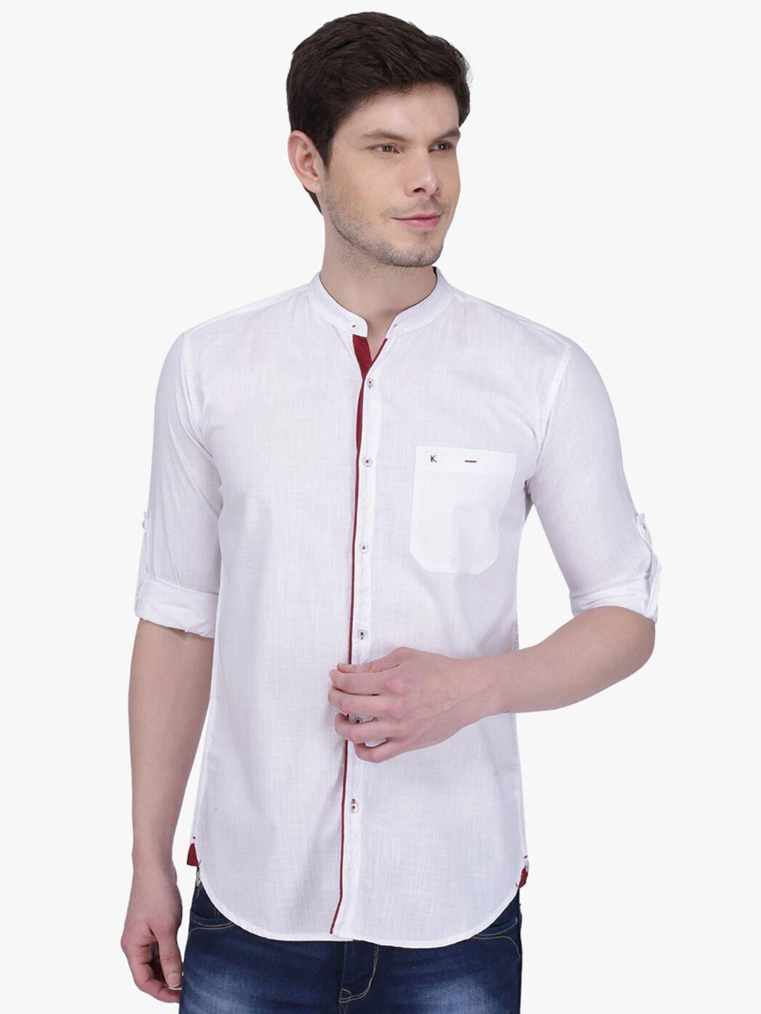 kuons avenue men slim fit casual cotton shirt