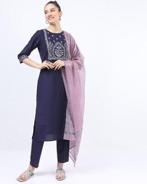 kurta suit set with dupatta