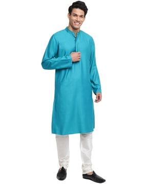 kurta with band neck