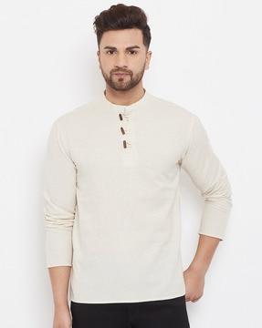 kurta with mandarin collar