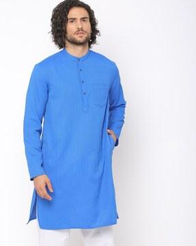 kurta with patch pocket