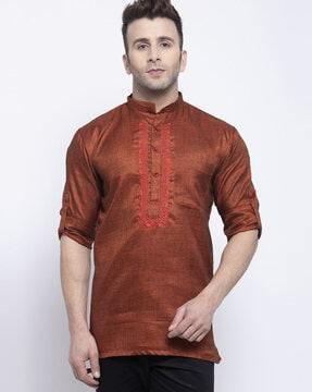 kurta with patch pocket