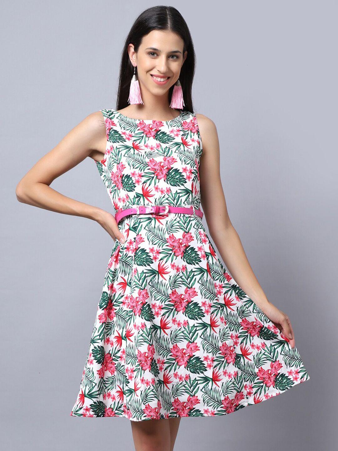 kurtsy multicoloured floral crepe dress