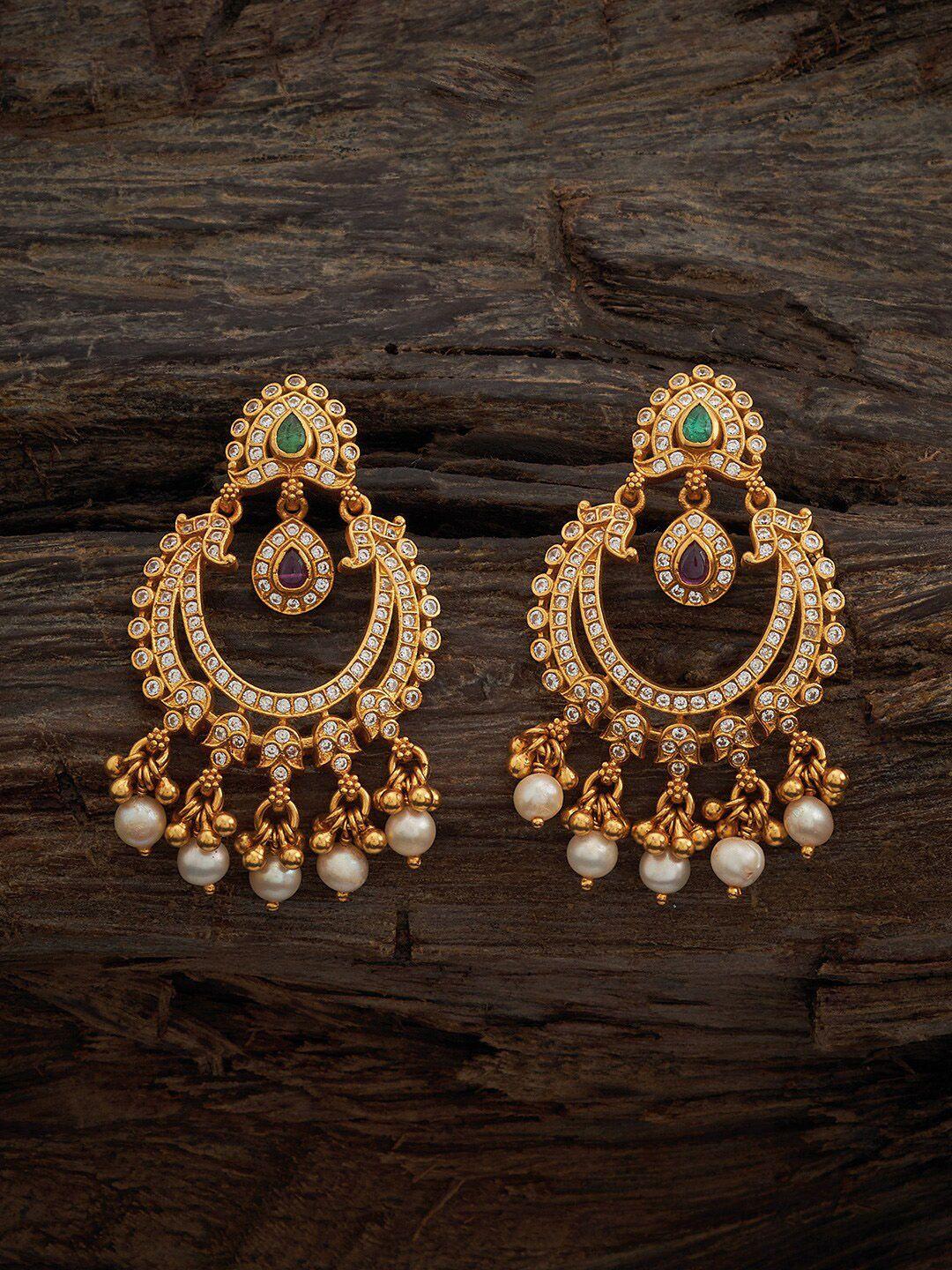 kushal's fashion jewellery circular jhumkas earrings