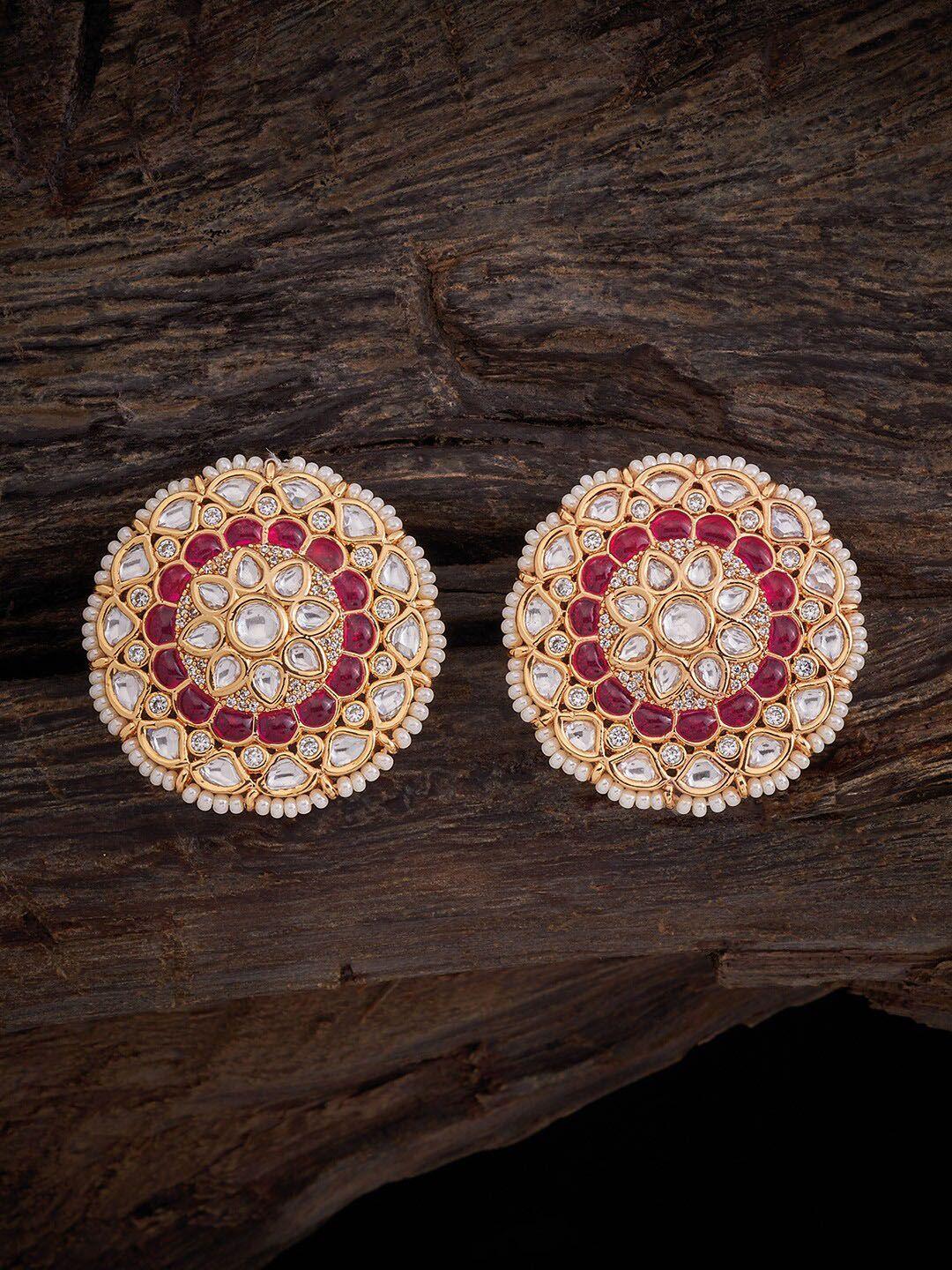 kushal's fashion jewellery circular studs earrings