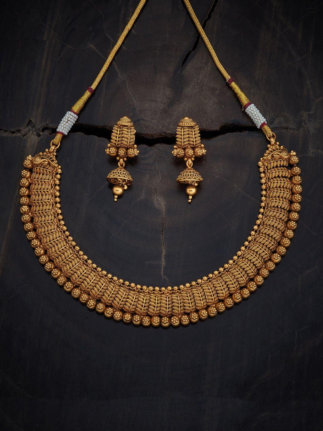 kushal's fashion jewellery gold-plated jewellery set