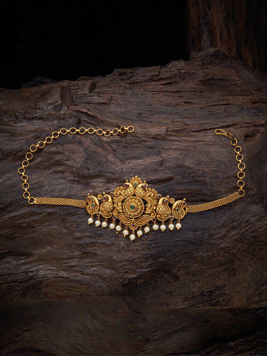 kushal's fashion jewellery gold-plated armlet bracelet
