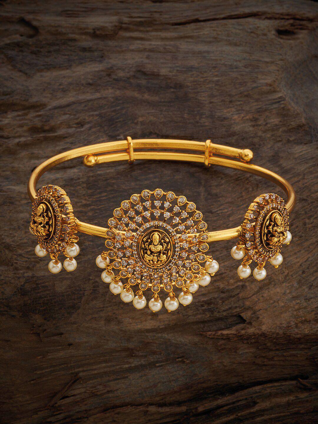 kushal's fashion jewellery gold-plated armlet bracelet