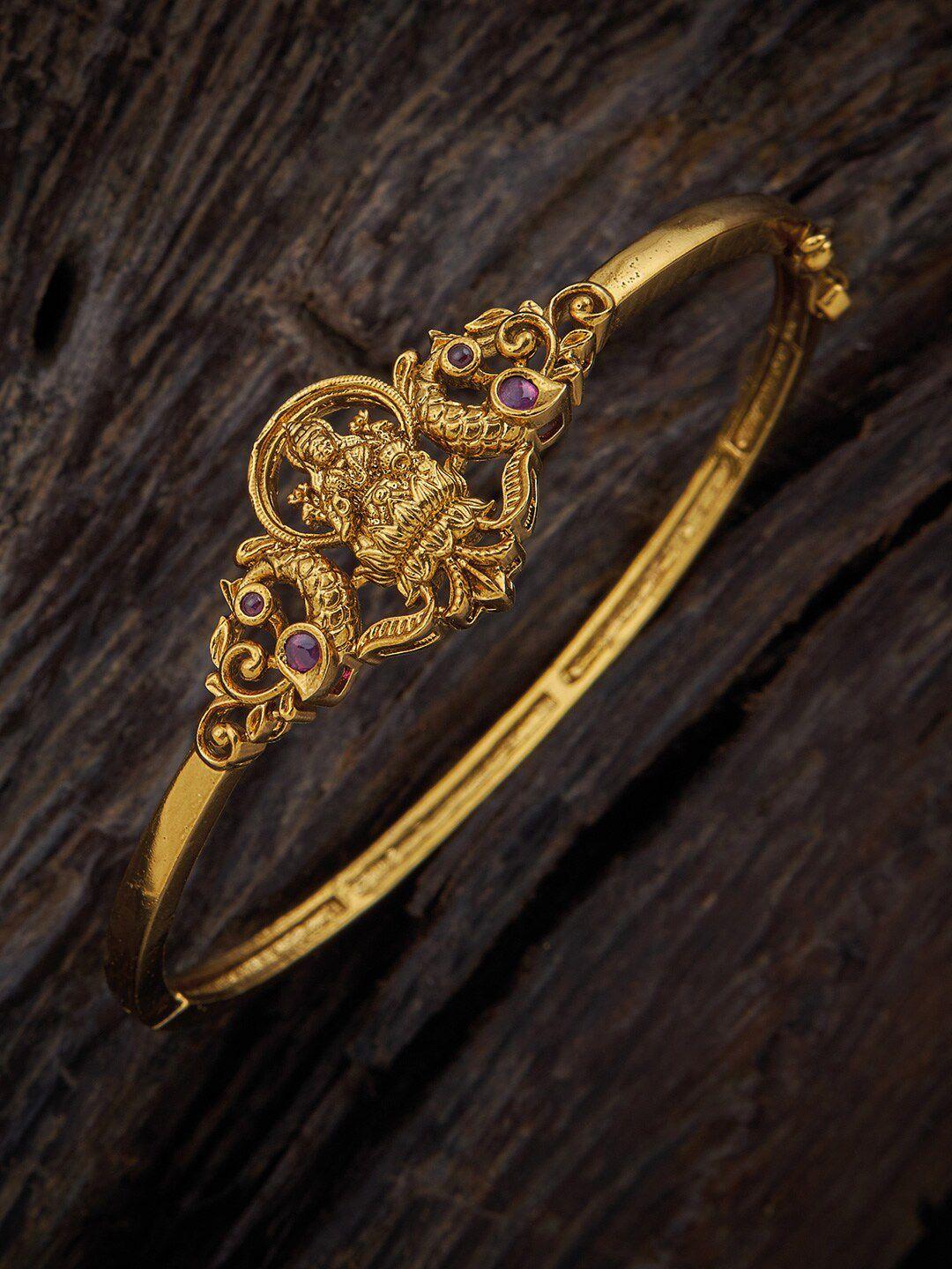 kushal's fashion jewellery gold-plated bangle-style bracelet