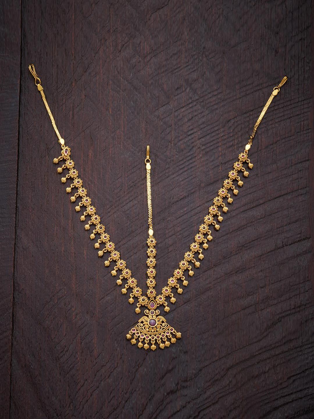 kushal's fashion jewellery gold-plated matha patti