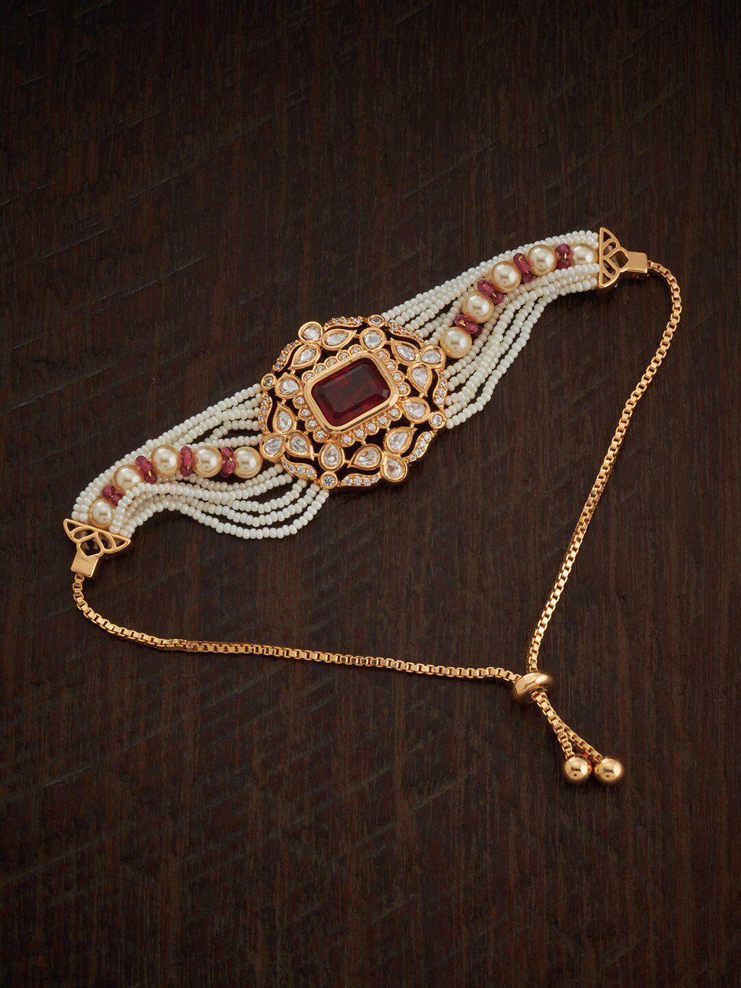 kushal's fashion jewellery kundan wraparound bracelet