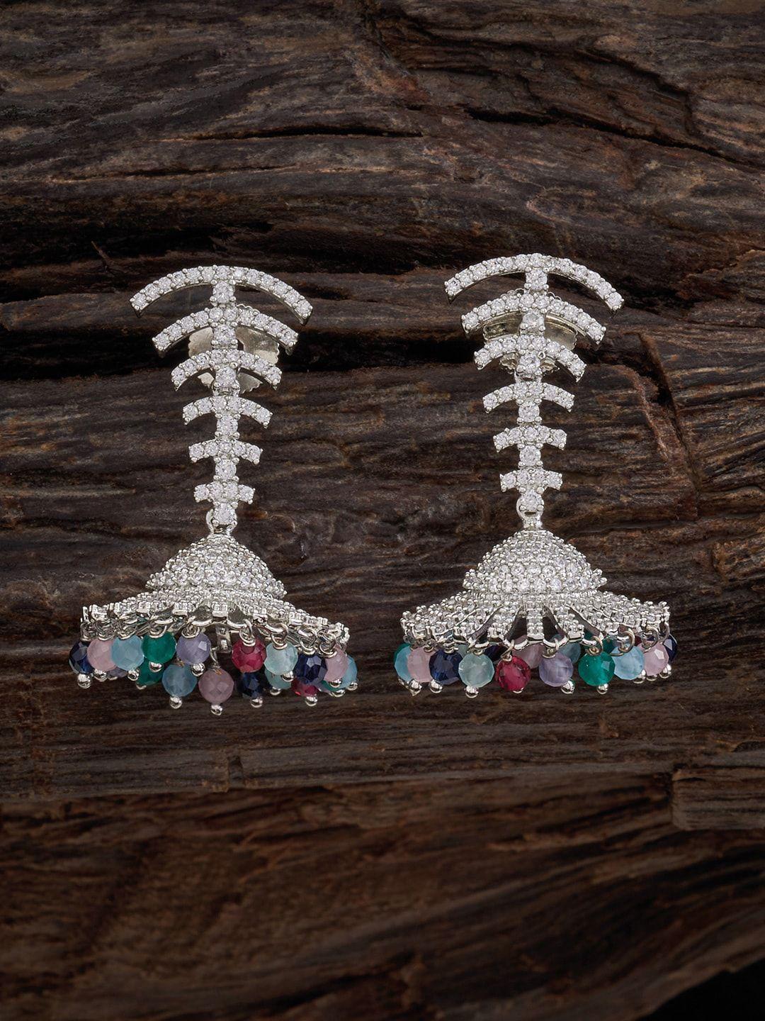 kushal's fashion jewellery multicoloured classic jhumkas earrings