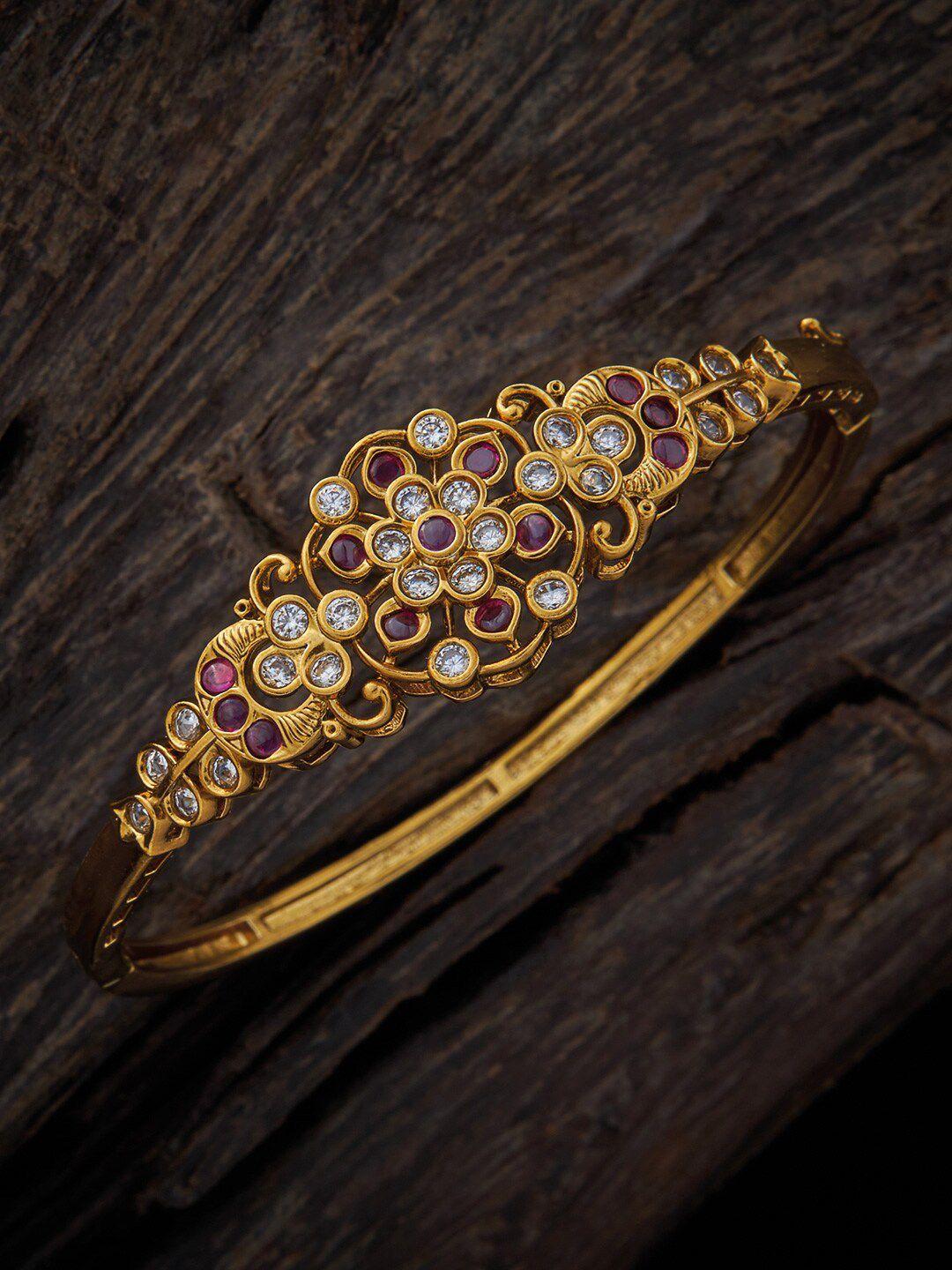 kushal's fashion jewellery women gold-plated bangle-style bracelet
