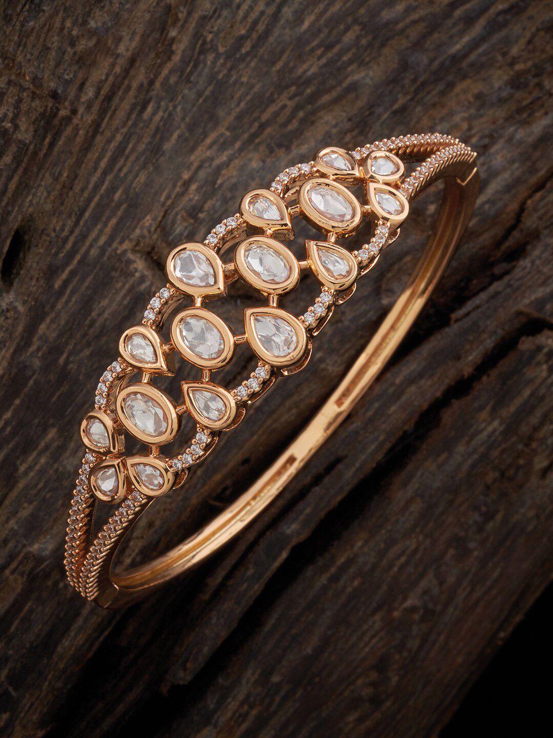 kushal's fashion jewellery women kundan kada bracelet