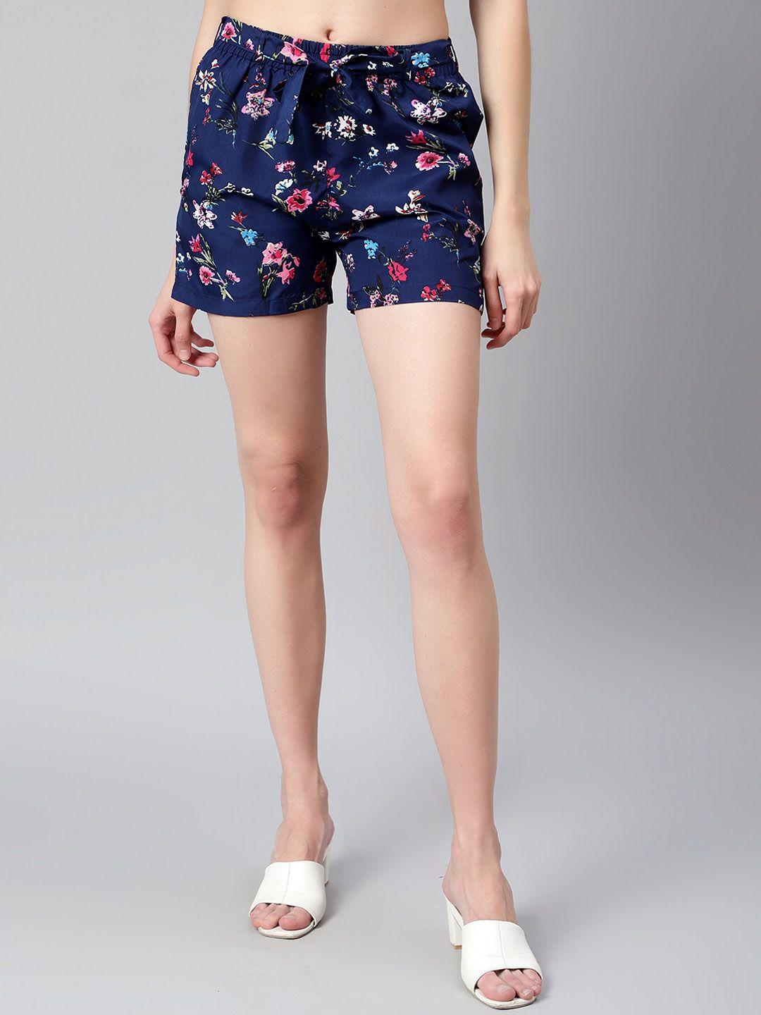 kushi flyer women floral printed shorts