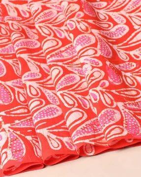 kutch batik handblock print cotton unstitched dress material