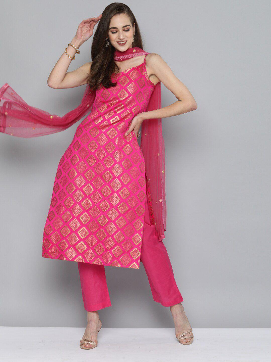 kvsfab ethnic motifs embroidered dupatta with sequinned
