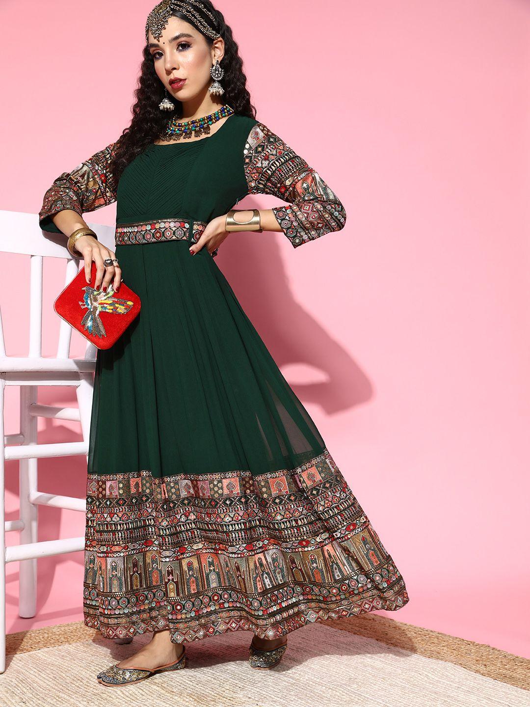 kvsfab women gorgeous ethnic motifs gown for days