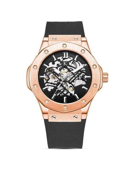 kw031 dedon automatic skeleton analogue wrist watch