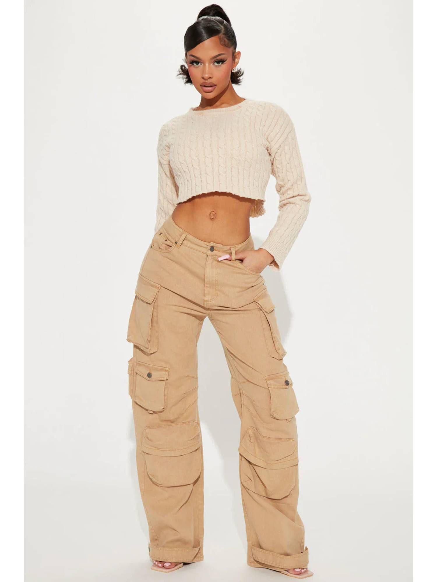 kylie stretch cargo jeans